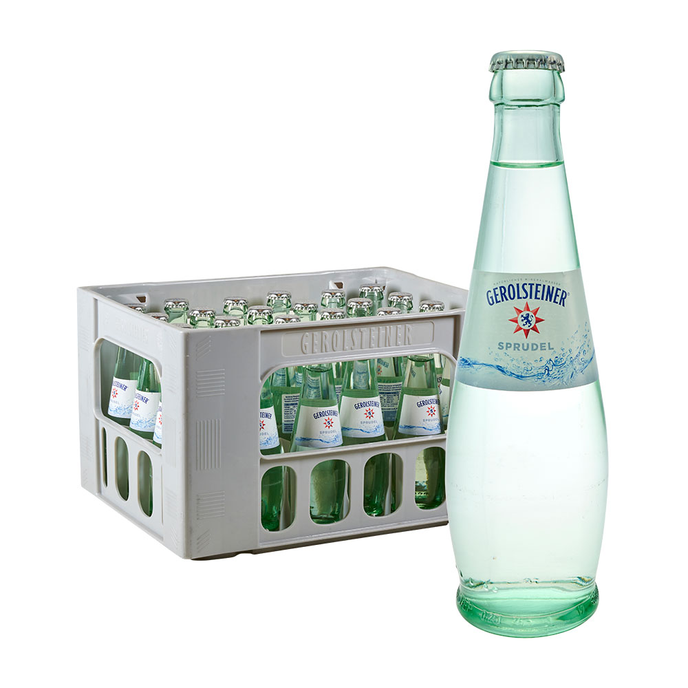 Gerolsteiner Gourmet Natürliches Mineralwasser Sprudel 24 x 0,25L Glas